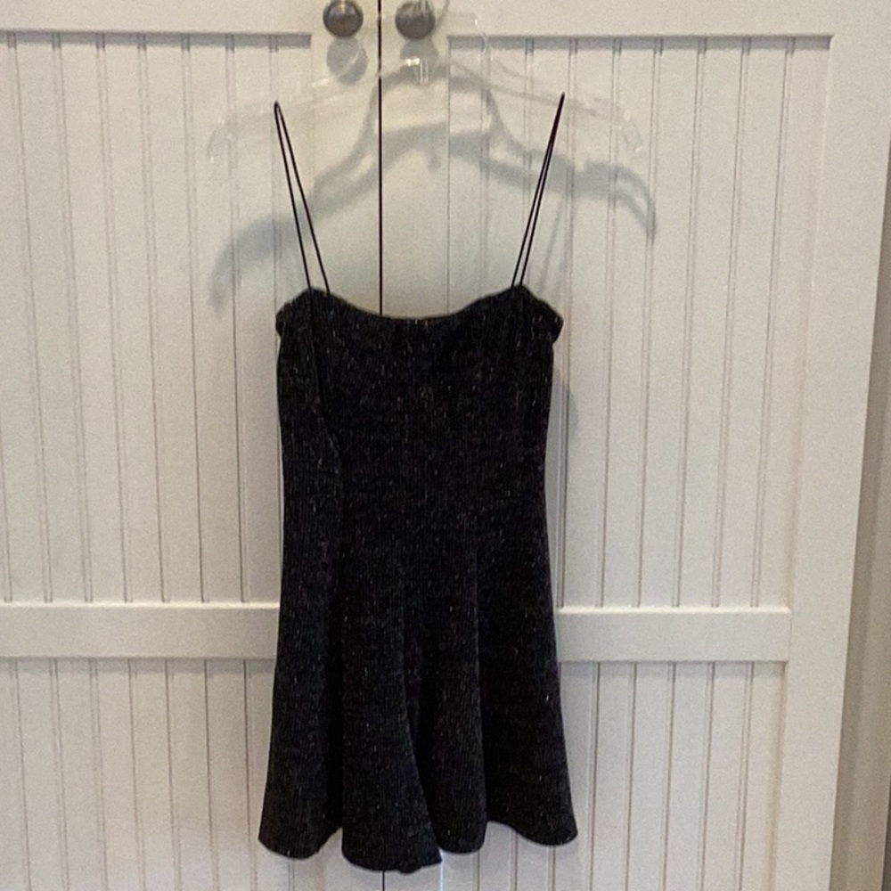 Urban Outfitters. Cocktail dress. Black with silver-ish specs.